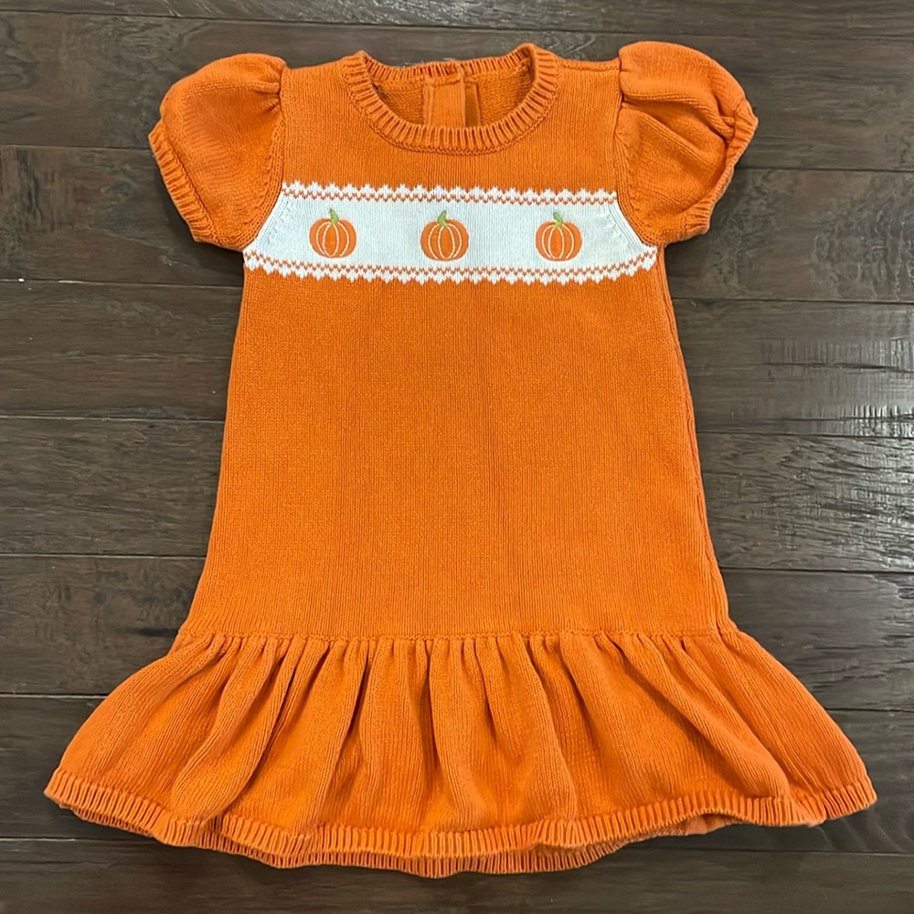 Halloween Fall Knit Dress Girls 2T